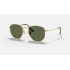 HEXAGONAL FLAT LENSES
Lenses: Green Classic  +  Frame: Gold