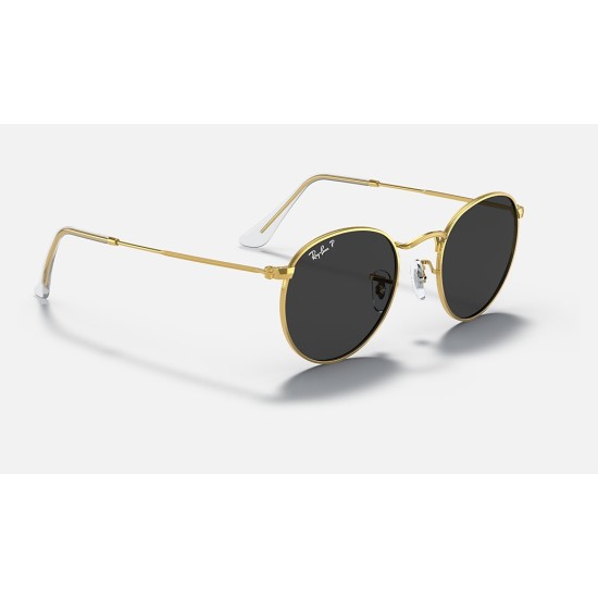 ROUND METAL CLASSIC
Lenses: Polarized Black Classic  +  Frame: Shiny Gold
