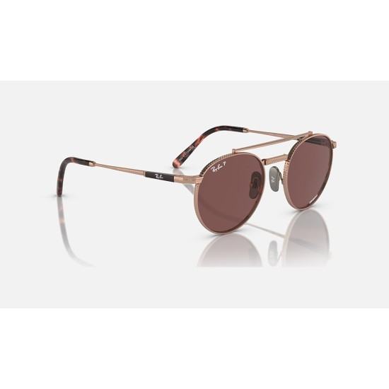 ROUND II TITANIUM
Lenses: Polarized Dark Violet Chromance Classic  +  Frame: Rose Gold